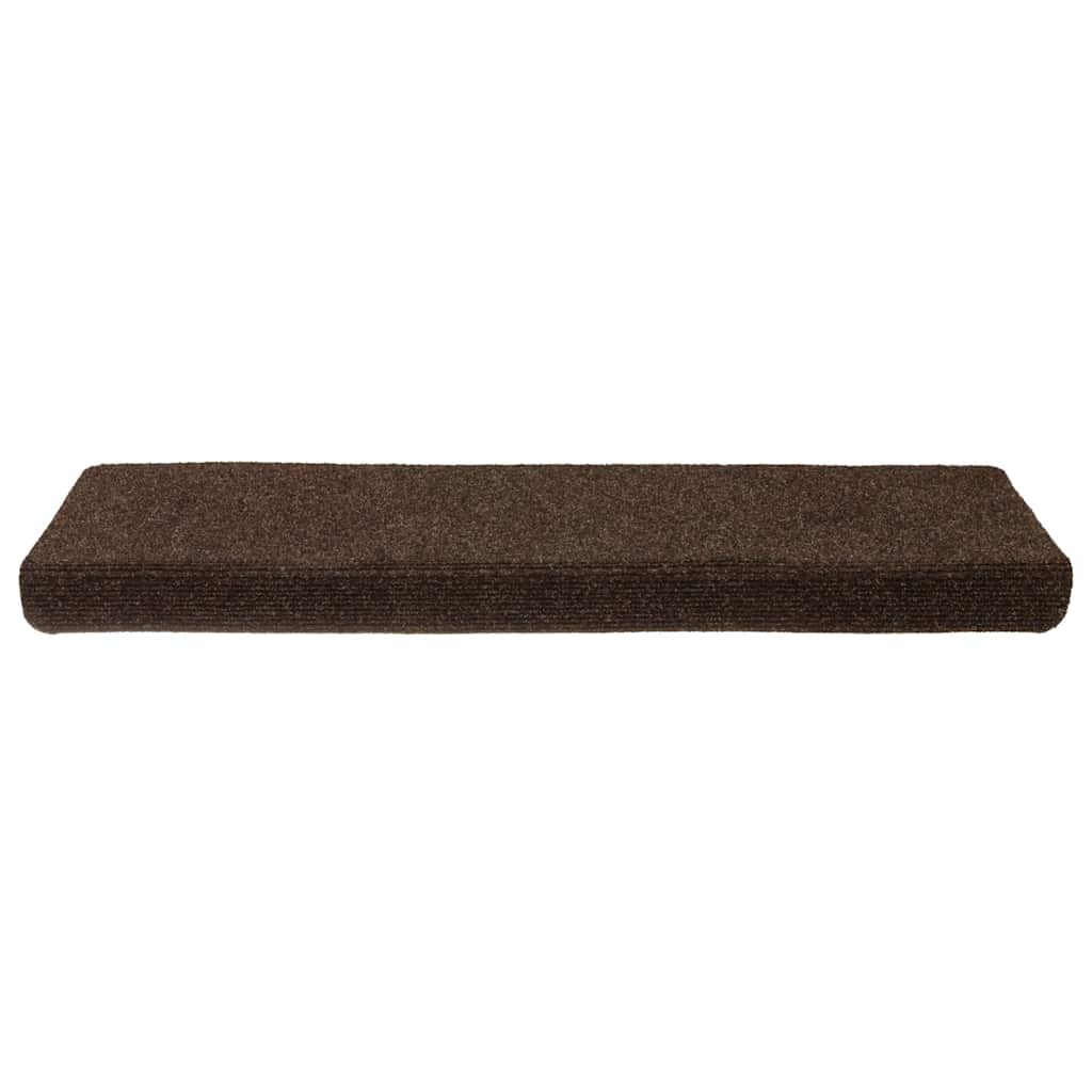 Stufenmatten Selbstklebend 30 Stk. 65x21x4 cm Braun Rechteckiger Rand