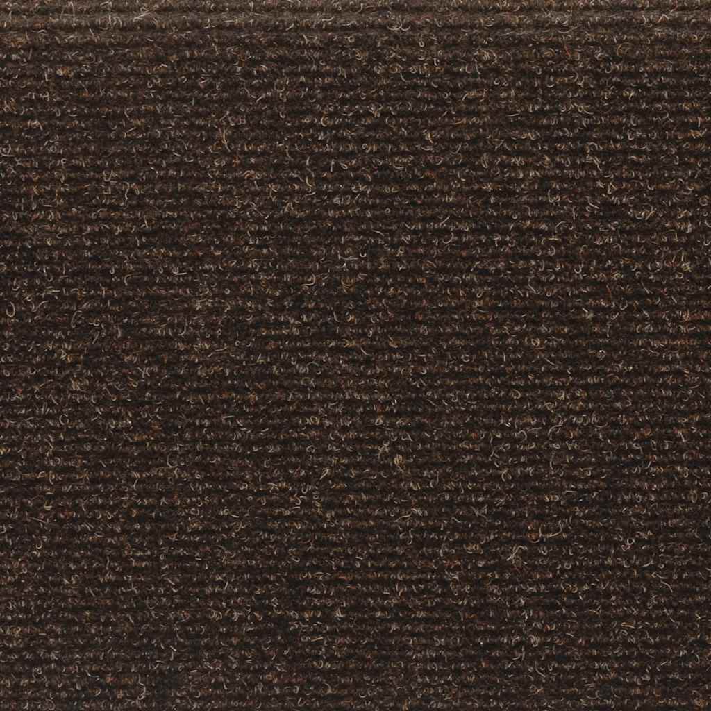 Stufenmatten Selbstklebend 30 Stk. 65x21x4 cm Braun Rechteckiger Rand