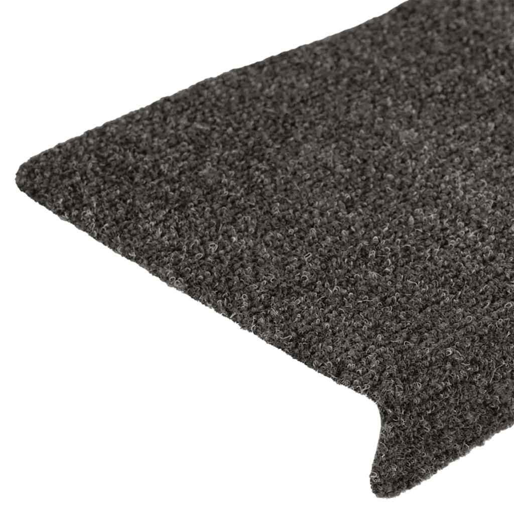 Stufenmatten Selbstklebend 30 Stk. 65x21x4 cm Anthrazit Rechteckiger Rand