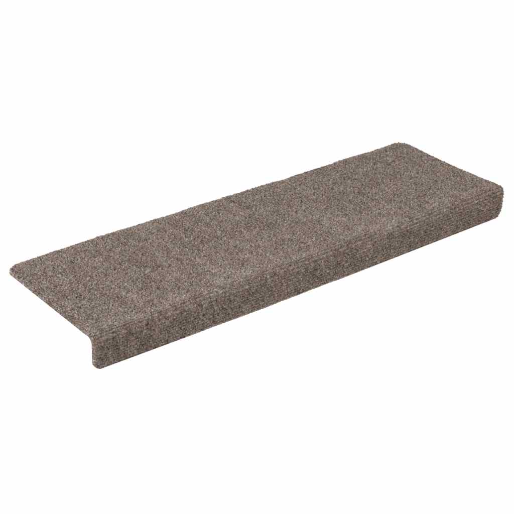 Stufenmatten Selbstklebend 30 Stk. 65x21x4 cm Beige Rechteckiger Rand