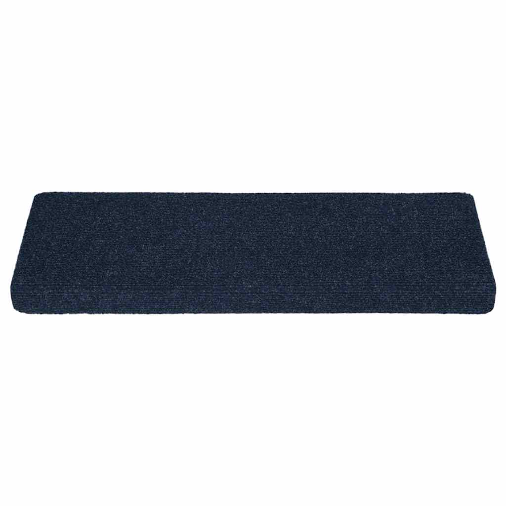 Stufenmatten Selbstklebend 30 Stk. 65x21x4 cm Marineblau Rechteckiger Rand