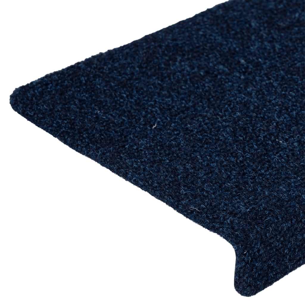 Stufenmatten Selbstklebend 30 Stk. 65x21x4 cm Marineblau Rechteckiger Rand