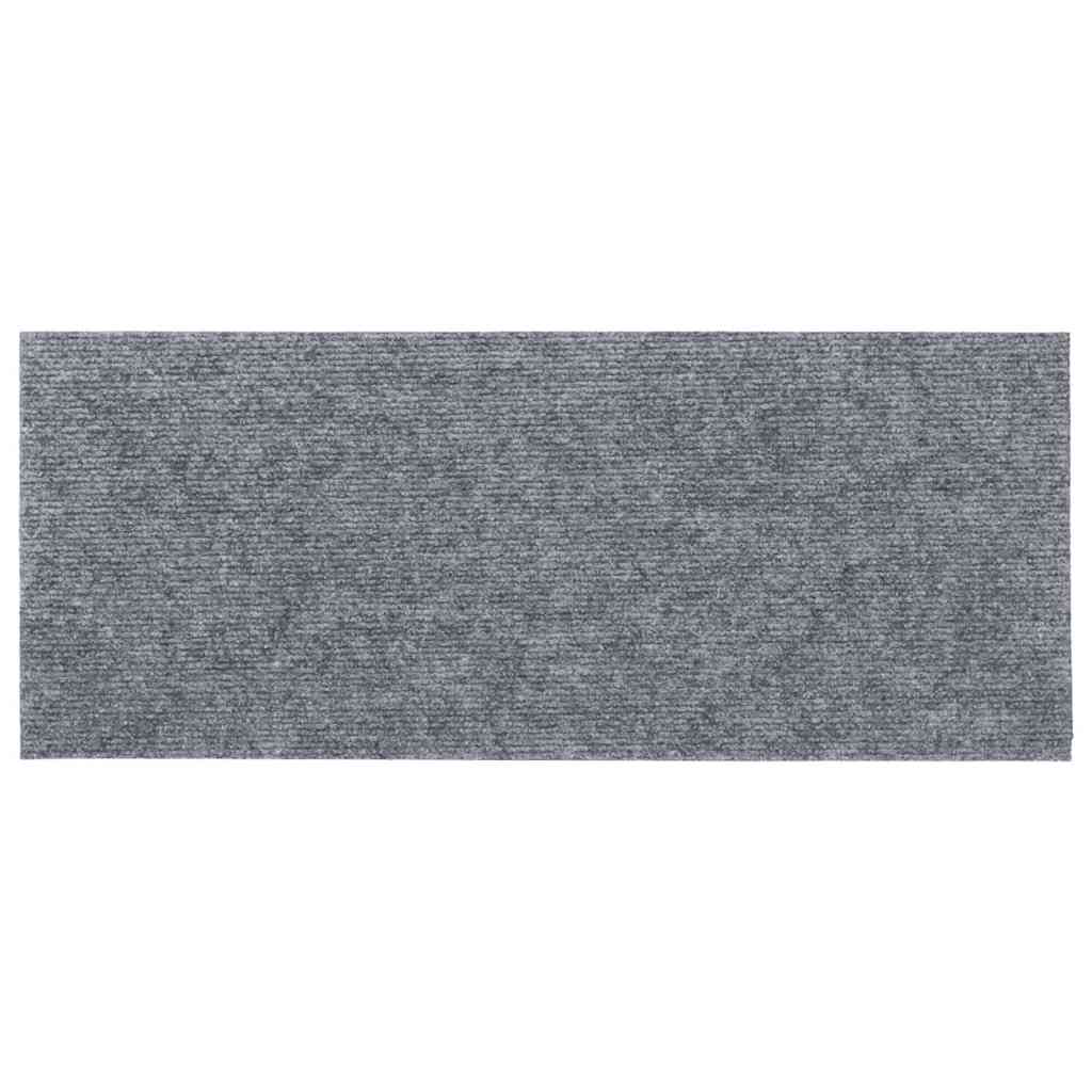 Stufenmatten Selbstklebend 30 Stk. 60x25 cm Hellgrau Rechteckig