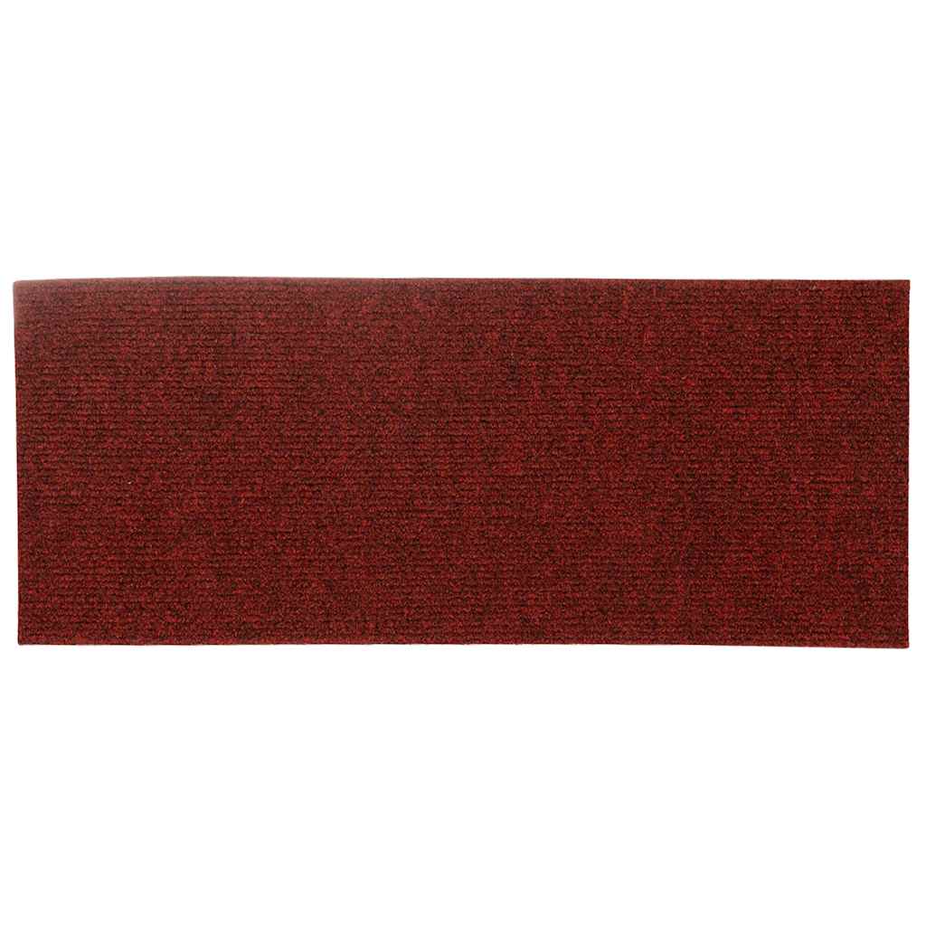 Stufenmatten Selbstklebend 30 Stk. 60x25 cm Bordeauxrot Rechteckig
