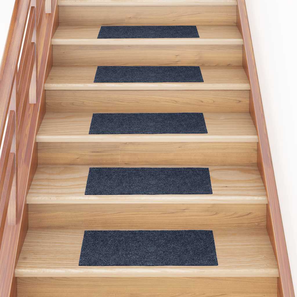 Stufenmatten Selbstklebend 30 Stk. 60x25 cm Grau Blau Rechteckig