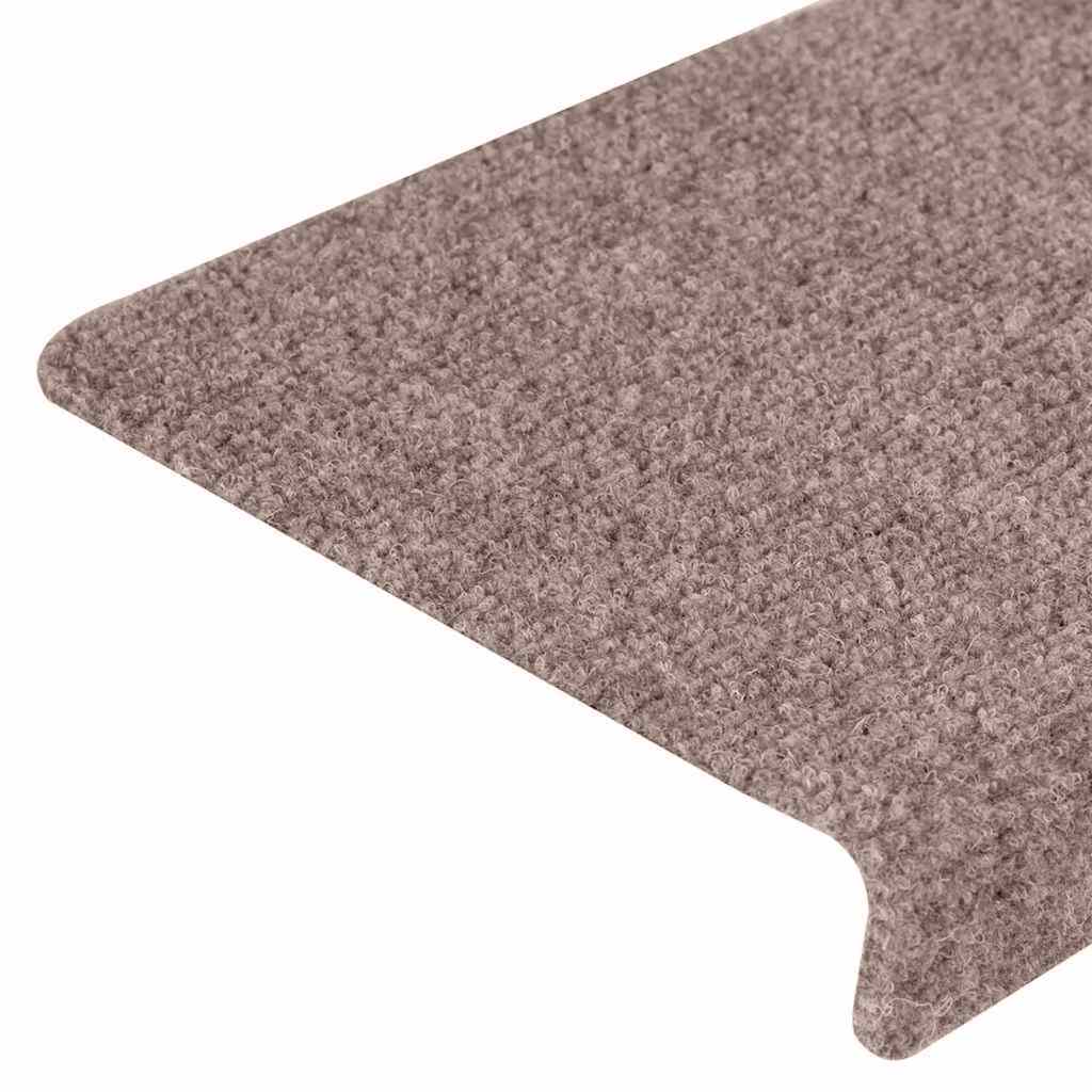 Stufenmatten Selbstklebend 20 Stk. 65x21x4 cm Creme Rechteckiger Rand