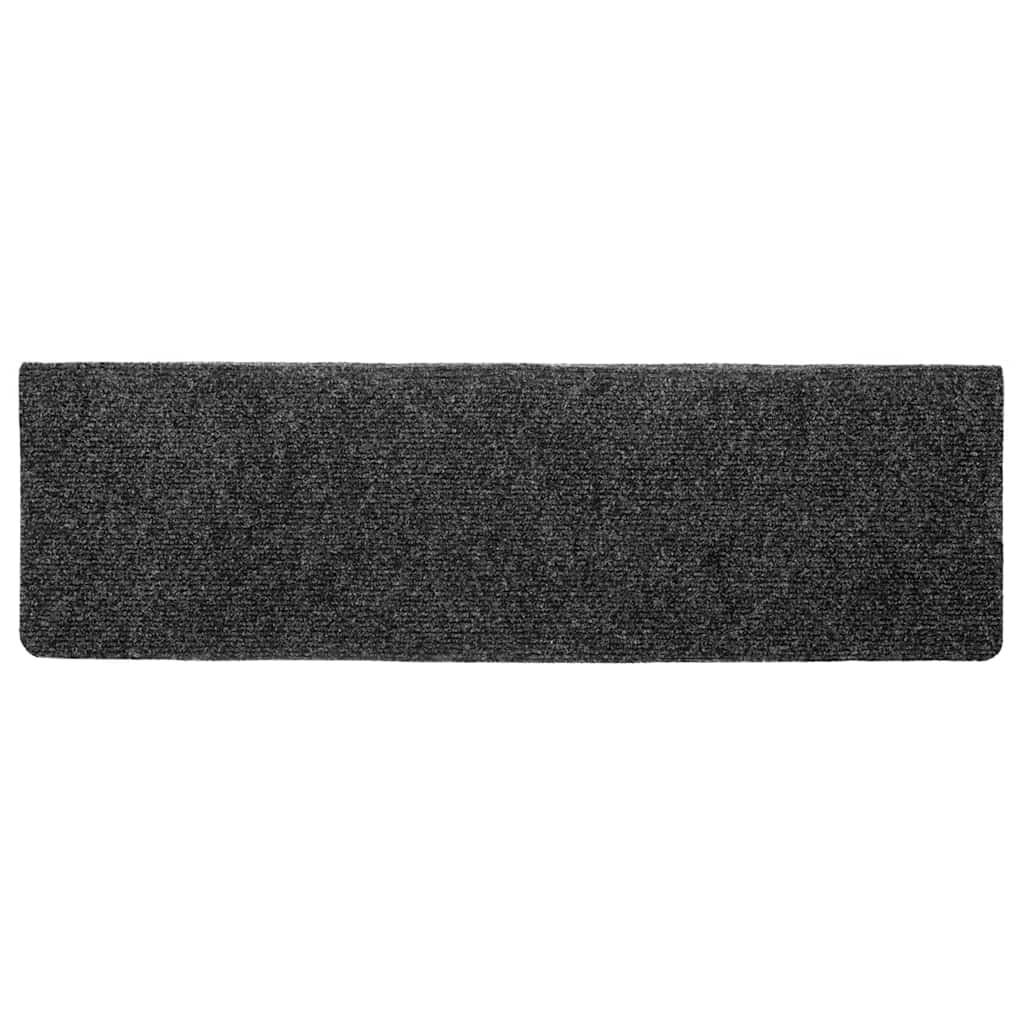 Stufenmatten Selbstklebend 20 Stk. 65x21x4 cm Grau Rechteckiger Rand