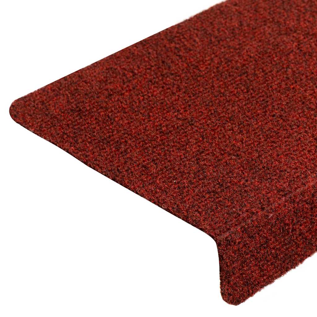 Stufenmatten Selbstklebend 20 Stk. 65x21x4 cm Bordeauxrot Rechteckiger Rand