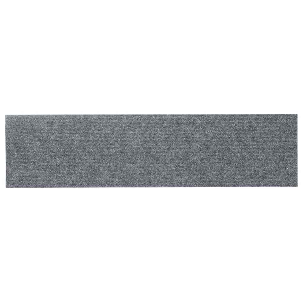 Stufenmatten Selbstklebend 30 Stk. 76x20 cm Hellgrau Rechteckig
