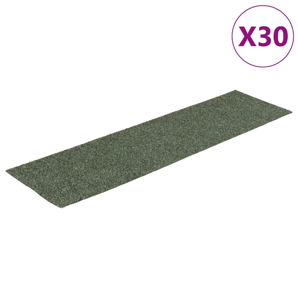 Stufenmatten Selbstklebend 30 Stk. 76x20 cm Grün Rechteckig