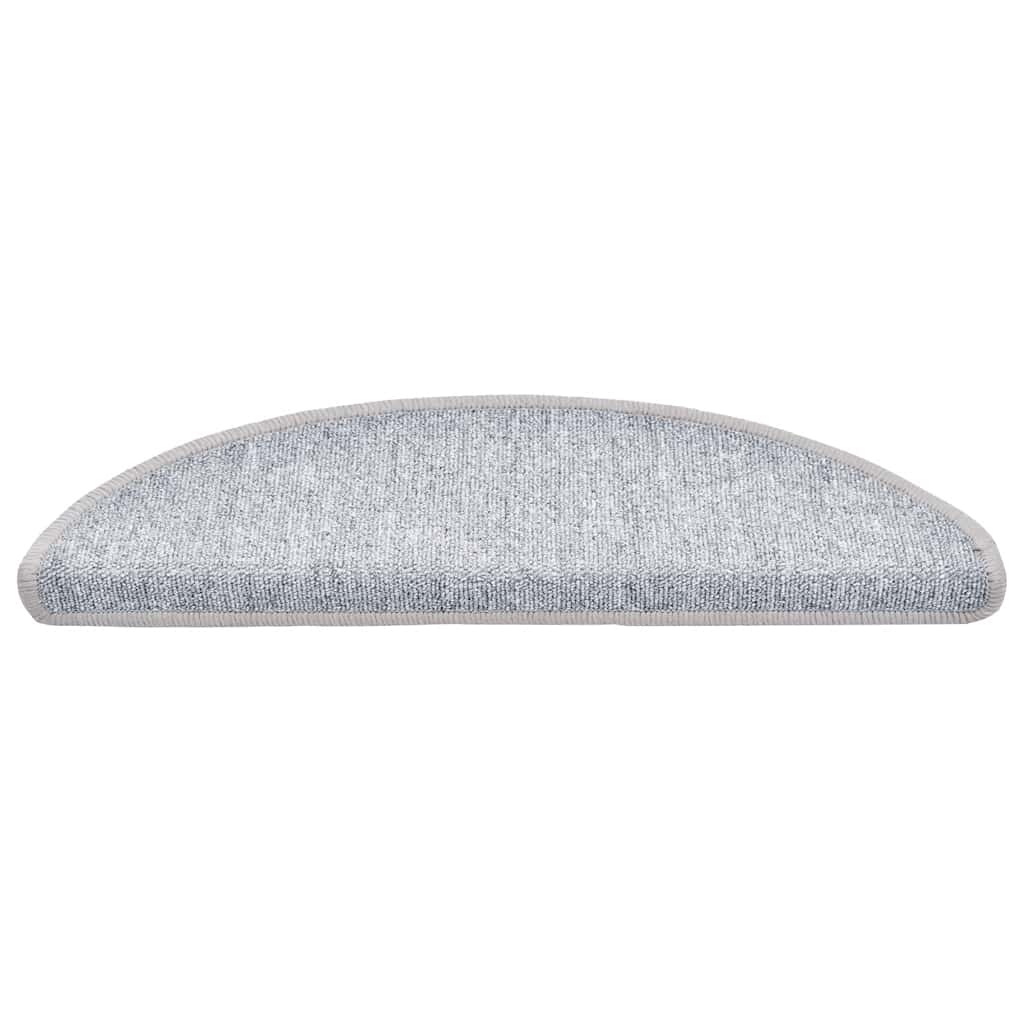 Stufenmatten 30 Stk. 56x17x3 cm Hellgrau Halbrund