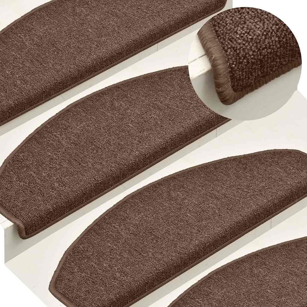 Stufenmatten 30 Stk. 65x24x4 cm Braun Halbrund Groß