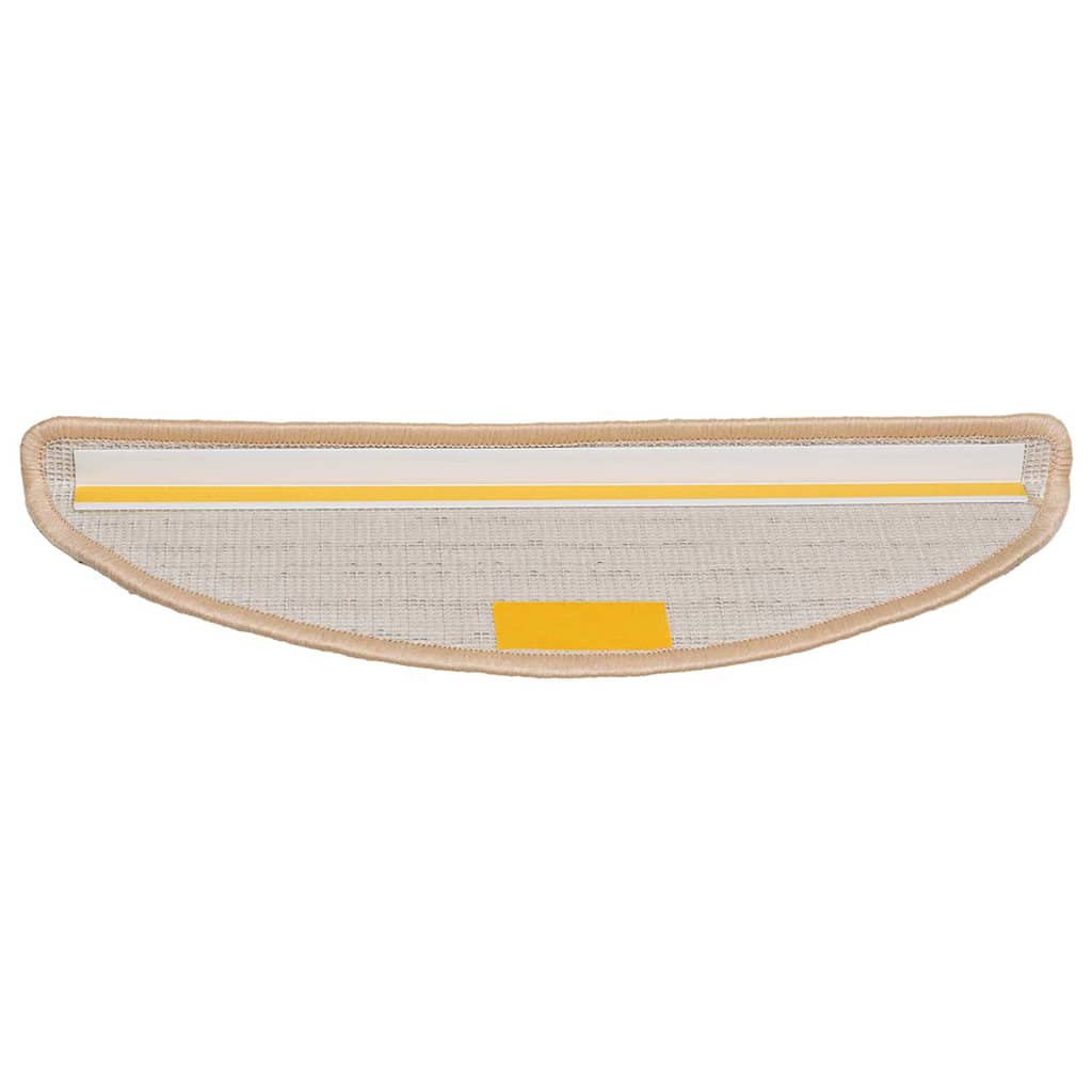 Stufenmatten 30 Stk. 56x17x3 cm Creme Halbrund