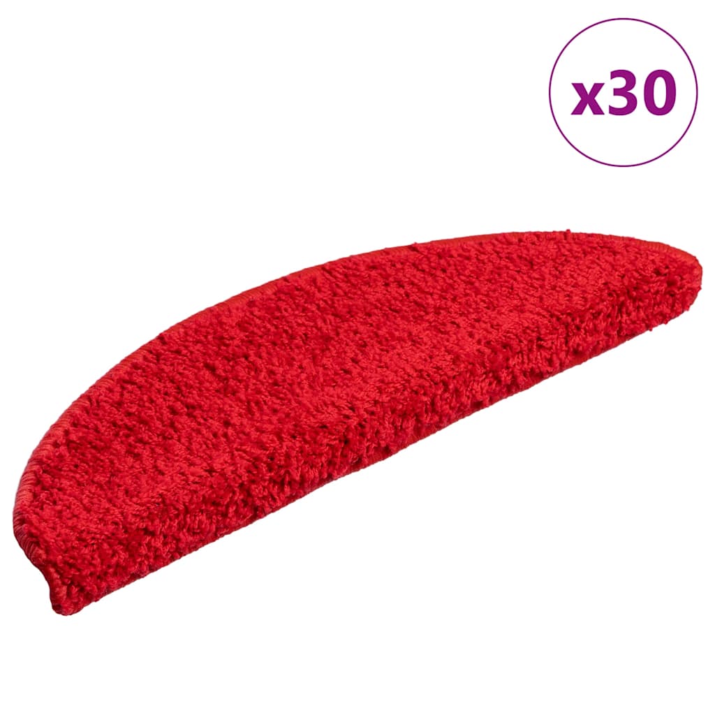 Stufenmatten 30 Stk. 56x17x3 cm Rot Halbrund