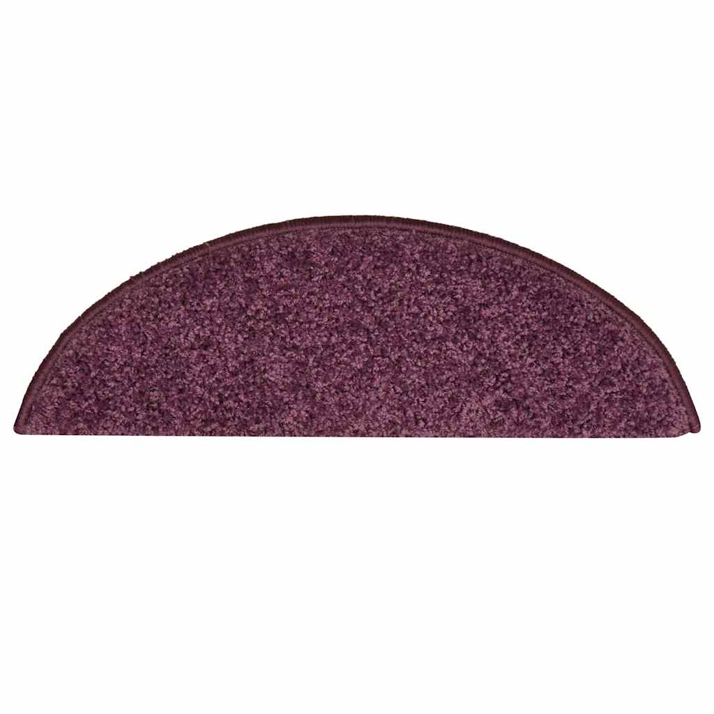 Stufenmatten 30 Stk. 56x17x3 cm Dunkelviolett Halbrund