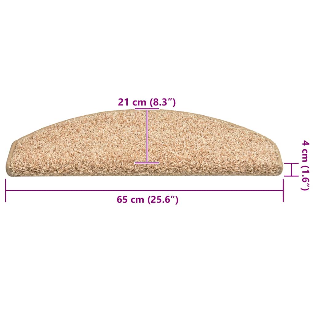Stufenmatten 30 Stk. 65x21x4 cm Gold Halbrund Groß