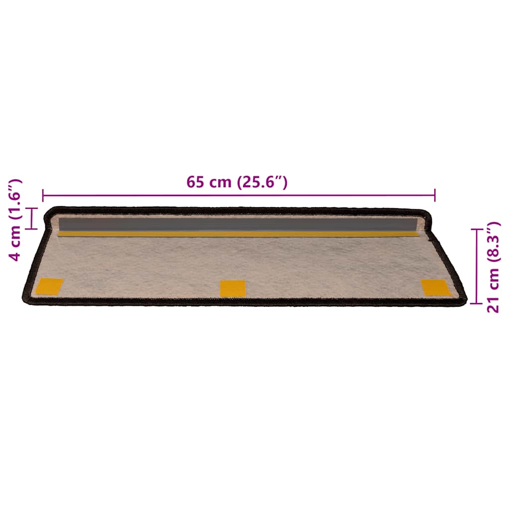 Stufenmatten Selbstklebend Sisal-Optik 30Stk. 65x21x4cm