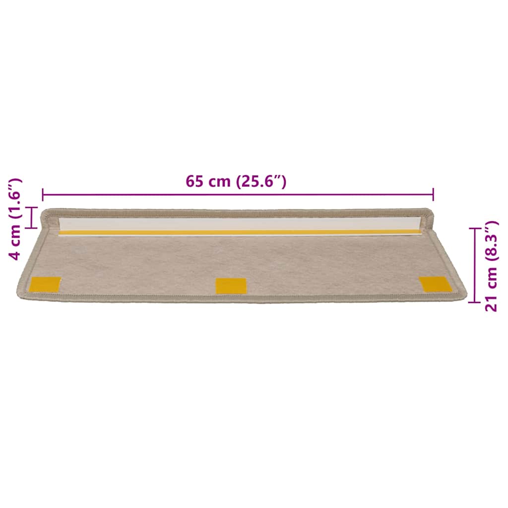 Stufenmatten Selbstklebend Sisal-Optik 30 Stk. 65x21x4cm