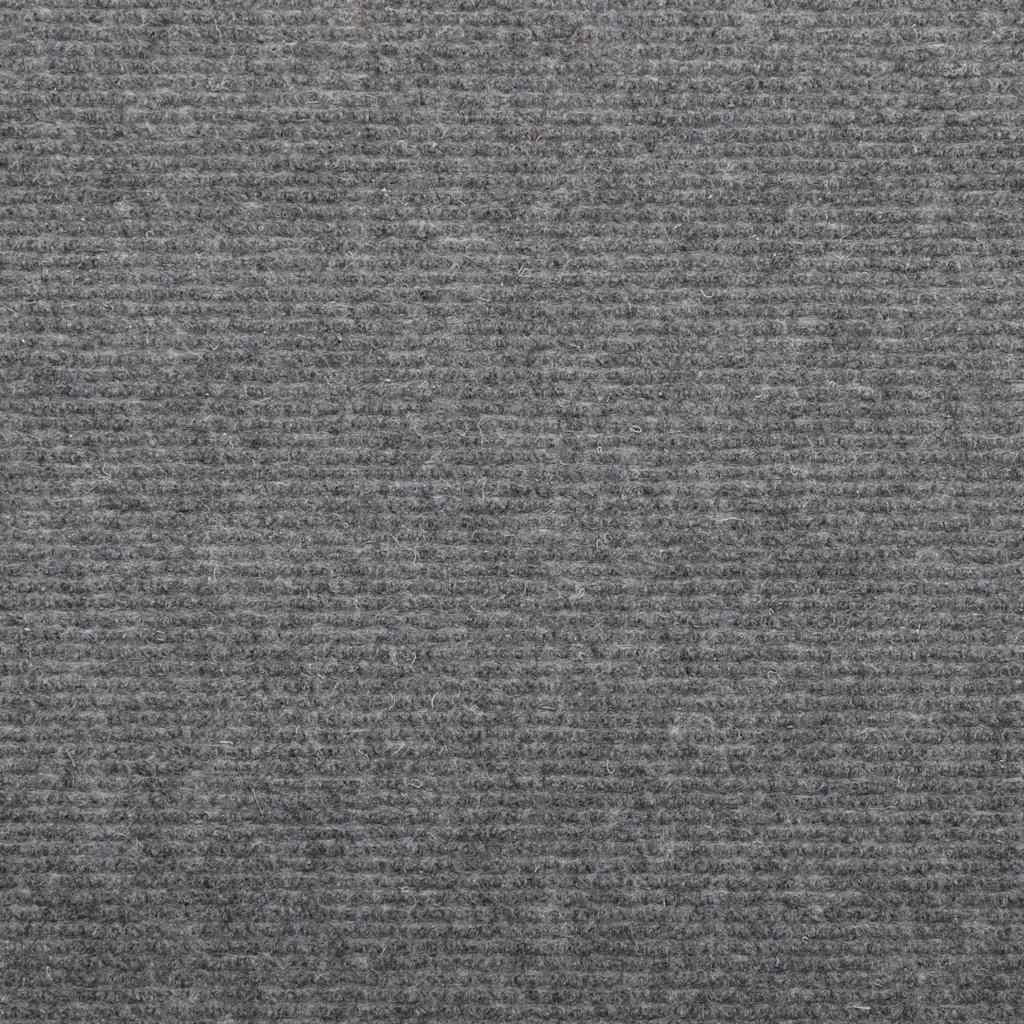 Self-adhesive stair mats, 20 pieces, grey, 56 x 17 x 3 cm