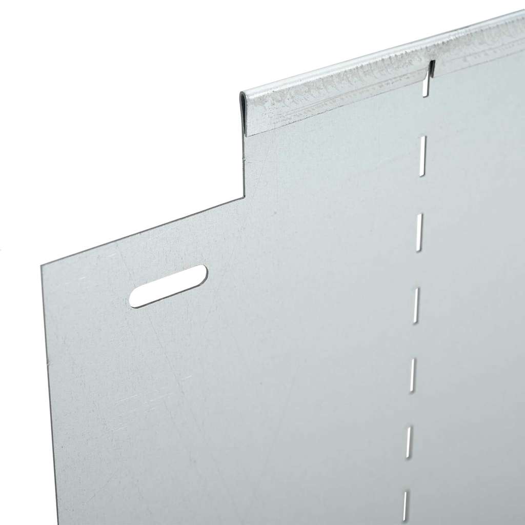 Rasenkanten 30 pcs Silber 100 x 25 cm Verzinkter Stahl