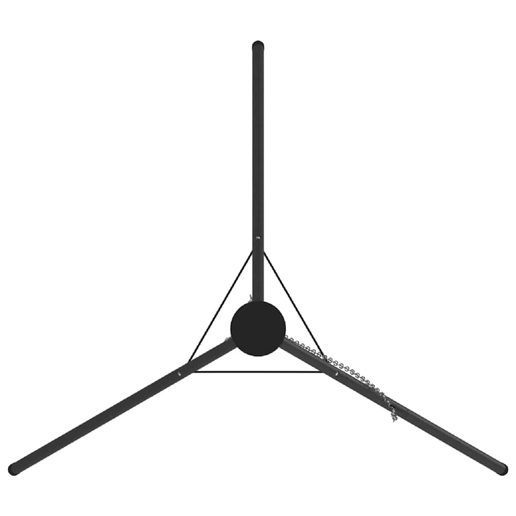 Lagerfeuer Stativ Schwarz 92 x 92 x 191.5 cm Stahl