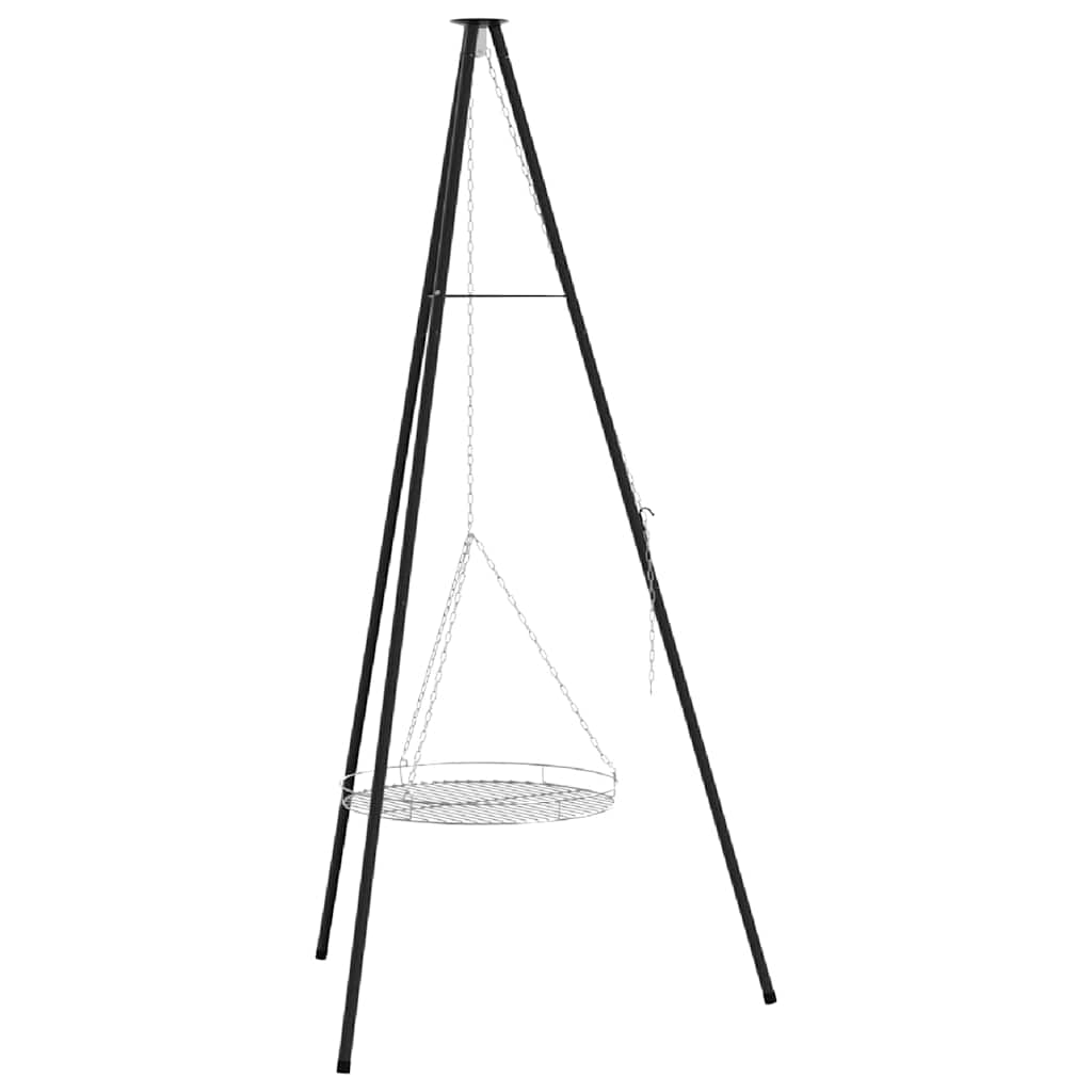 Lagerfeuer Stativ Schwarz 92 x 92 x 171.5 cm Stahl