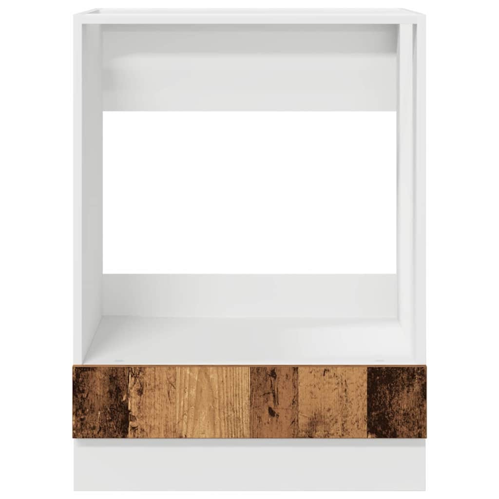 Backofen-Schrank Altholz 60 x 46 x 81.5 cm Holzwerkstoff