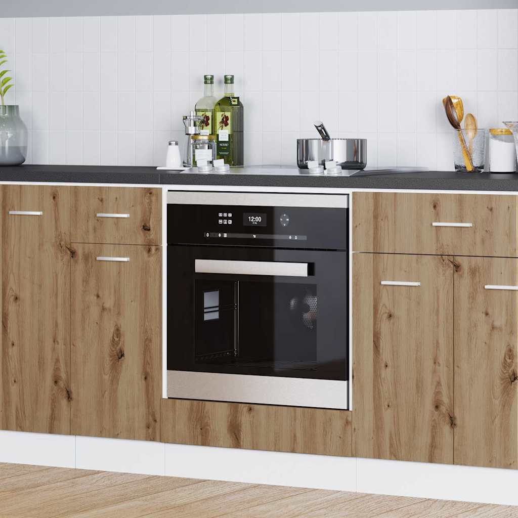 Backofen-Schrank Eiche handwerklich 60 x 46 x 81.5 cm
