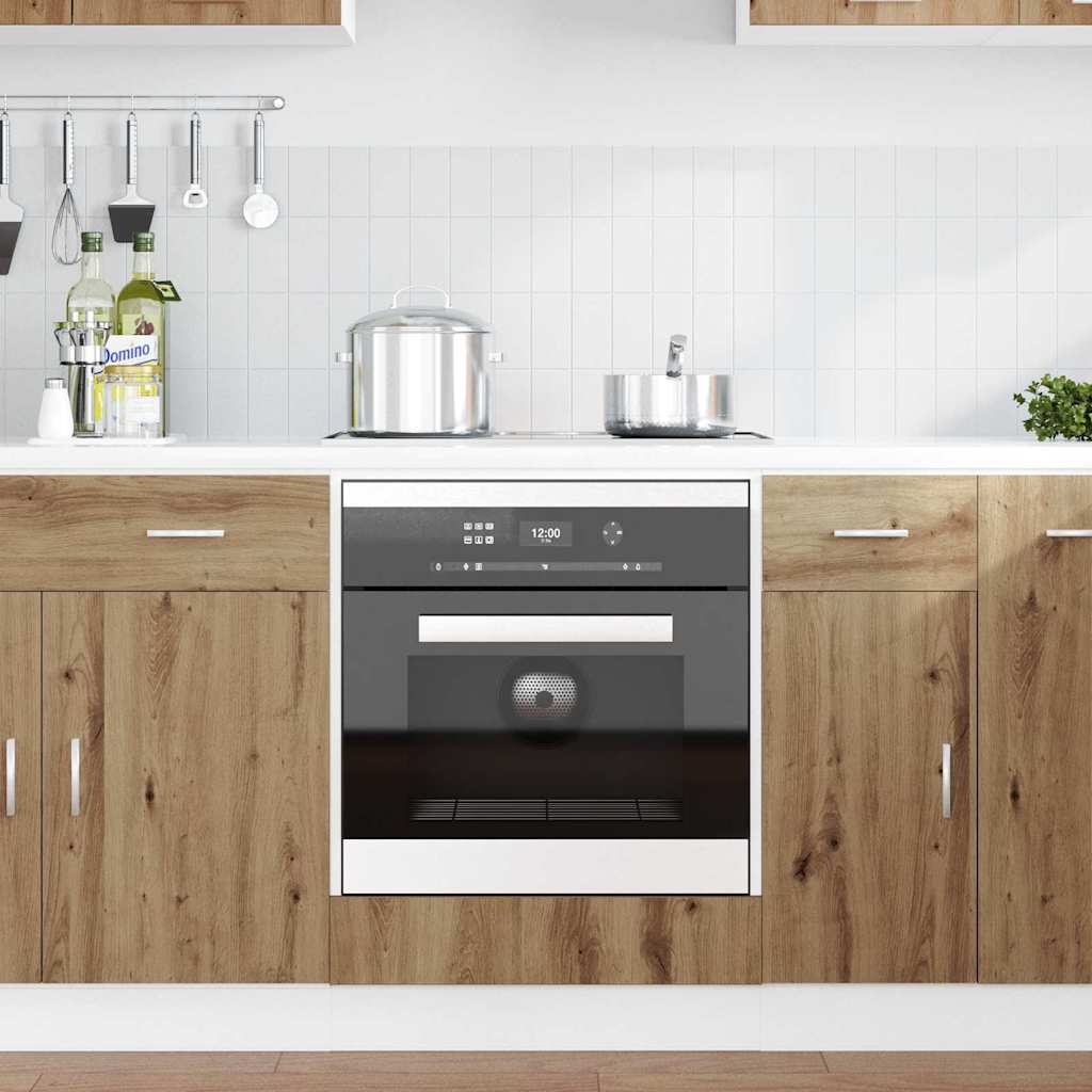 Backofen-Schrank Eiche handwerklich 60 x 46 x 81.5 cm
