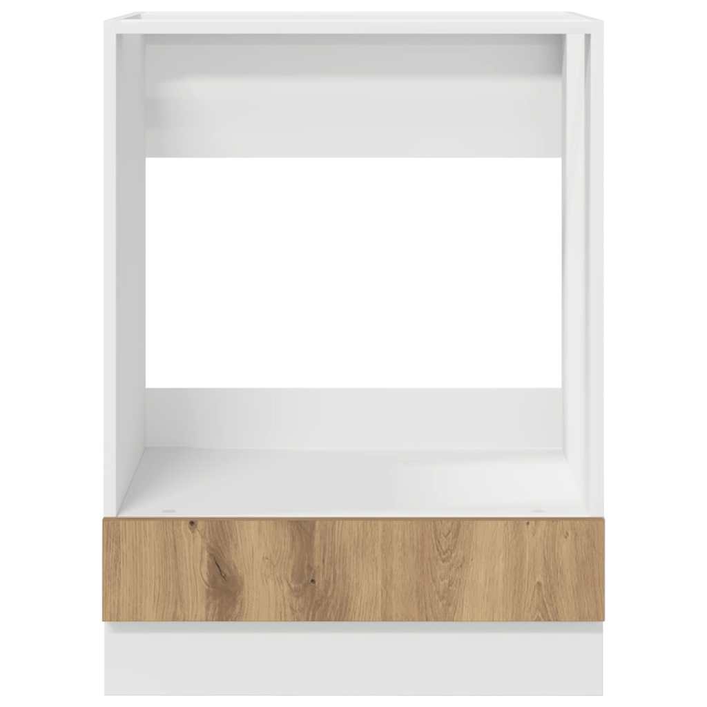 Backofen-Schrank Eiche handwerklich 60 x 46 x 81.5 cm