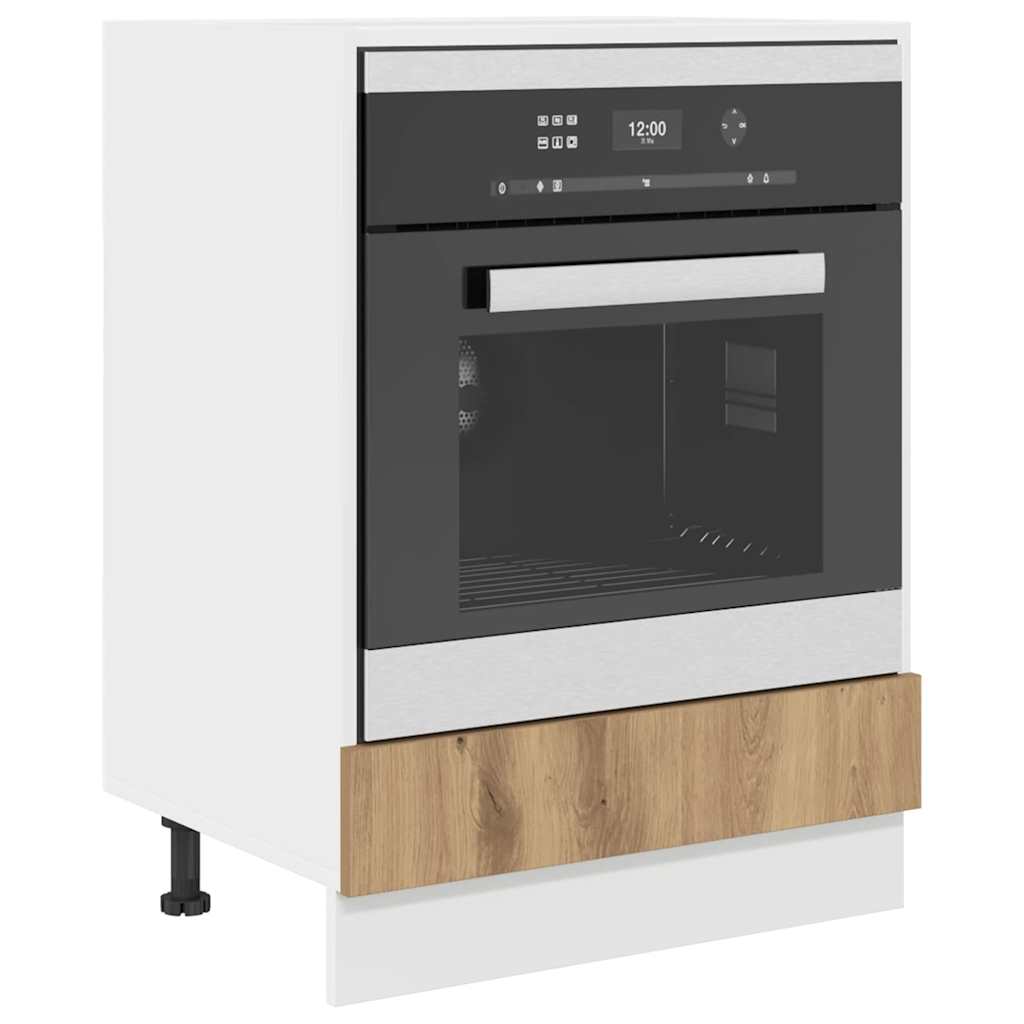 Backofen-Schrank Eiche handwerklich 60 x 46 x 81.5 cm