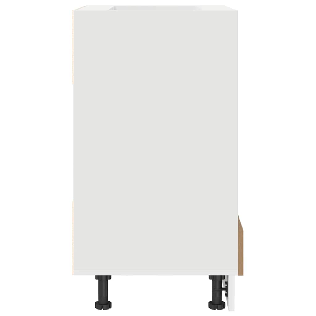 Backofen-Schrank Eiche handwerklich 60 x 46 x 81.5 cm