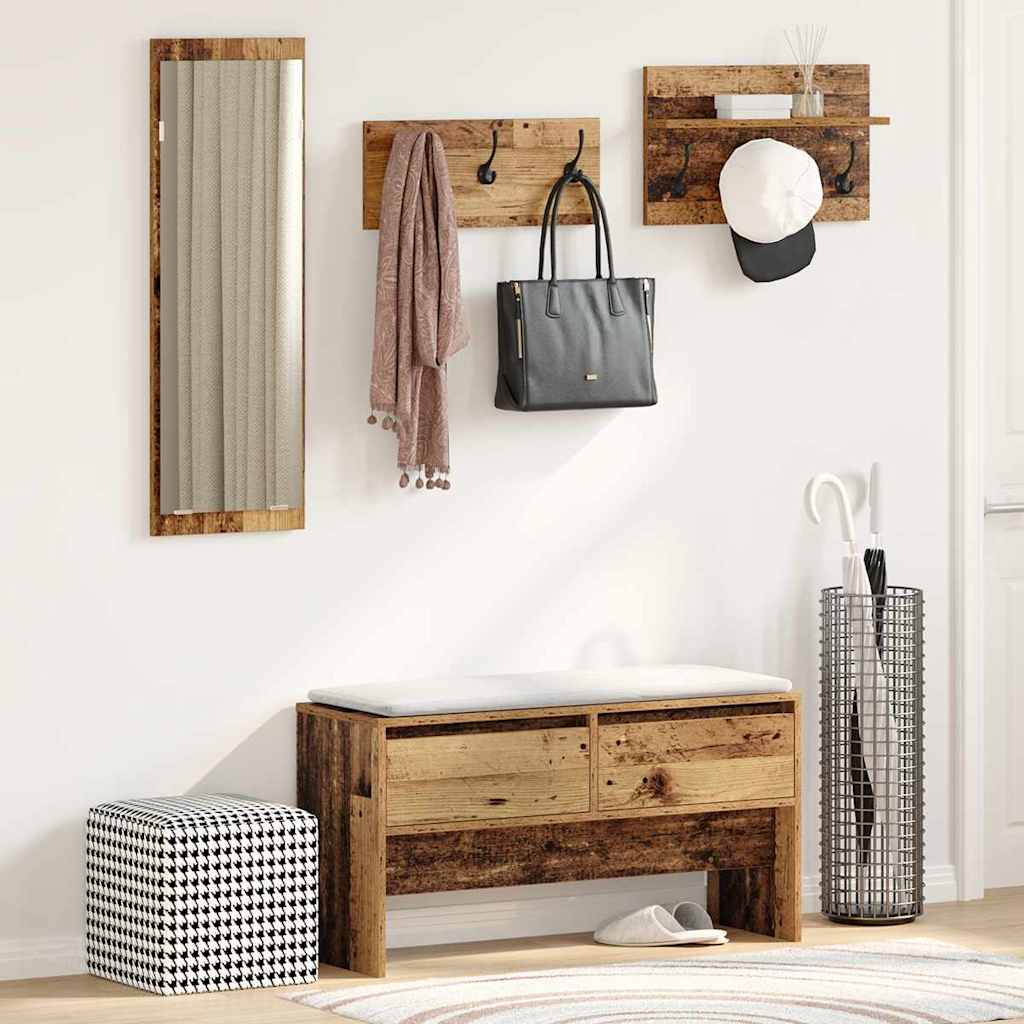 Flurmöbel-Set Altholz 90 x 31 x 46.5 cm Holzwerkstoff