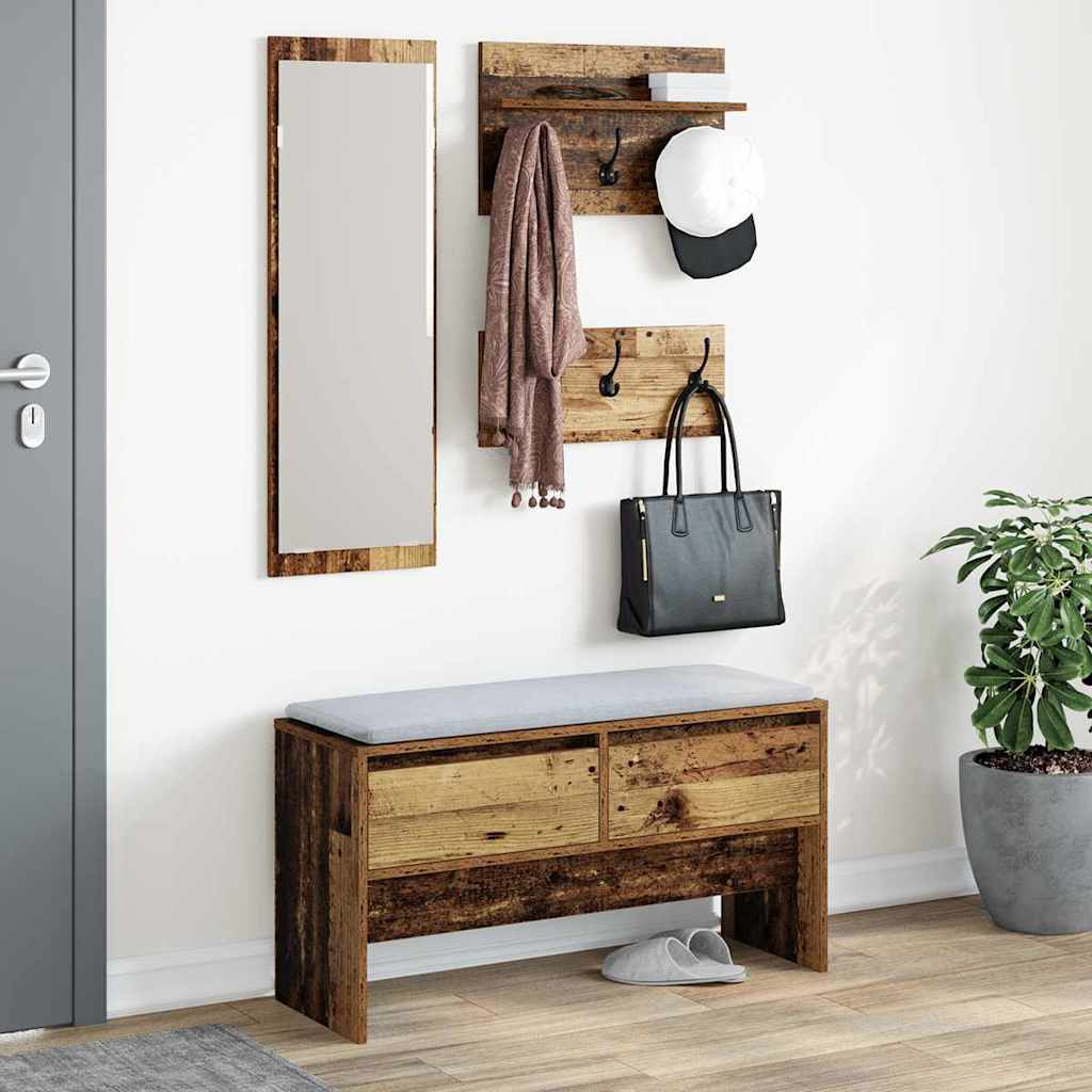 Flurmöbel-Set Altholz 90 x 31 x 46.5 cm Holzwerkstoff