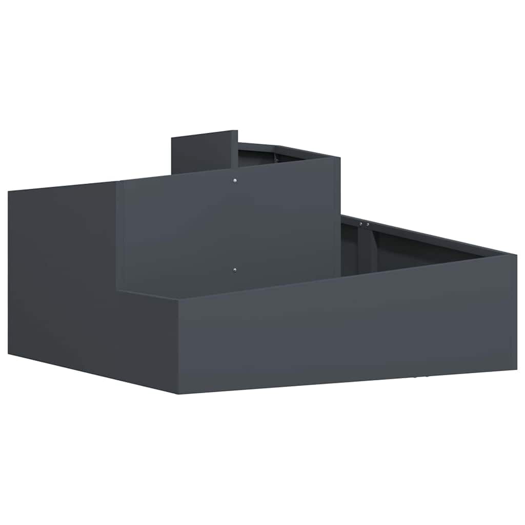 Gartenblumentopf Anthrazit 80 x 80 x 50 cm Kaltgewalzter Stahl