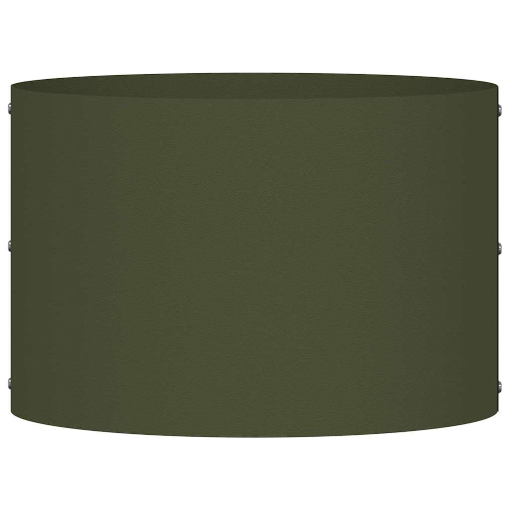 Gartenpflanzer 5 pcs Olivgrün 30 x 30 x 20 cm Stahl