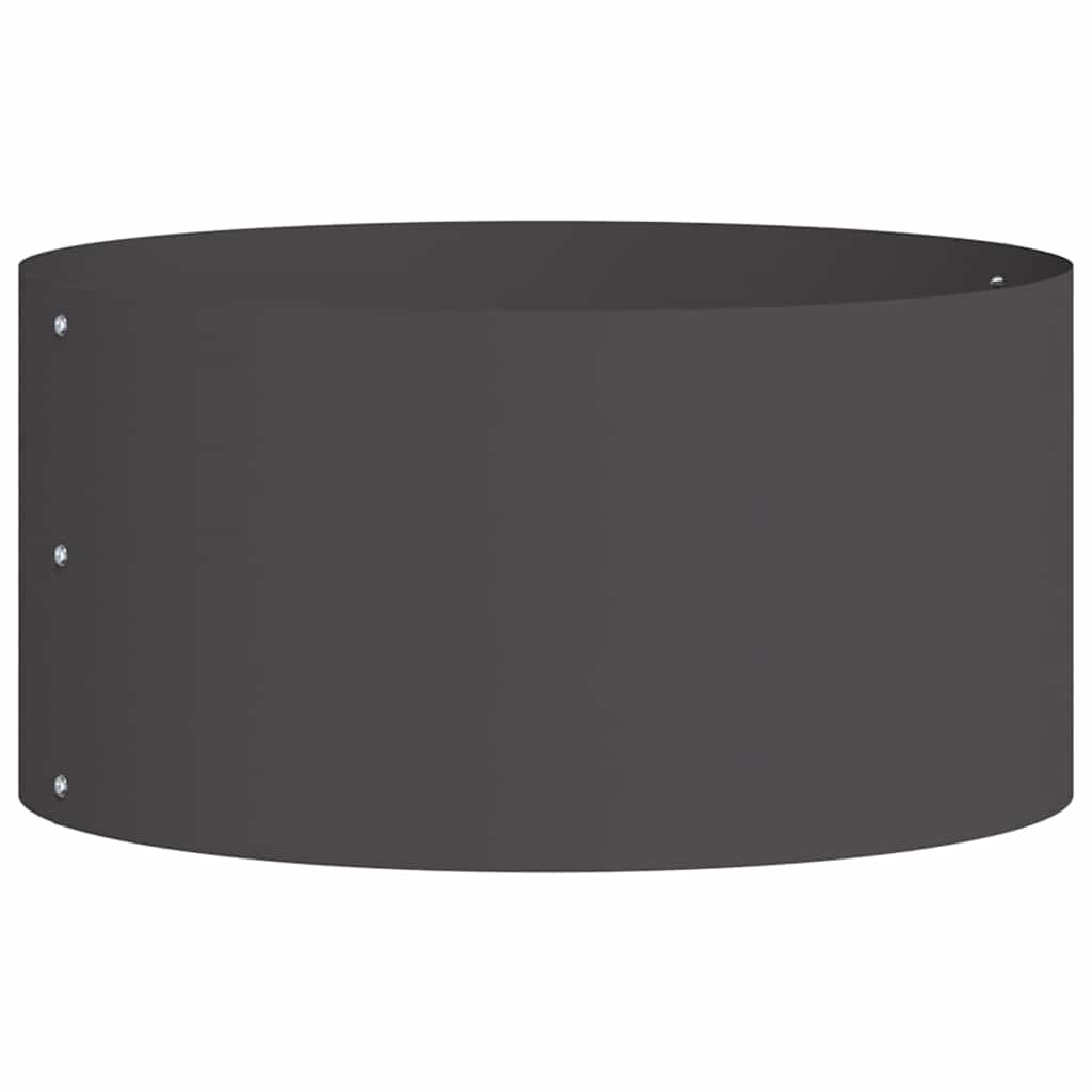 Gartenblumentopf Schwarz 40 x 40 x 20 cm Stahl
