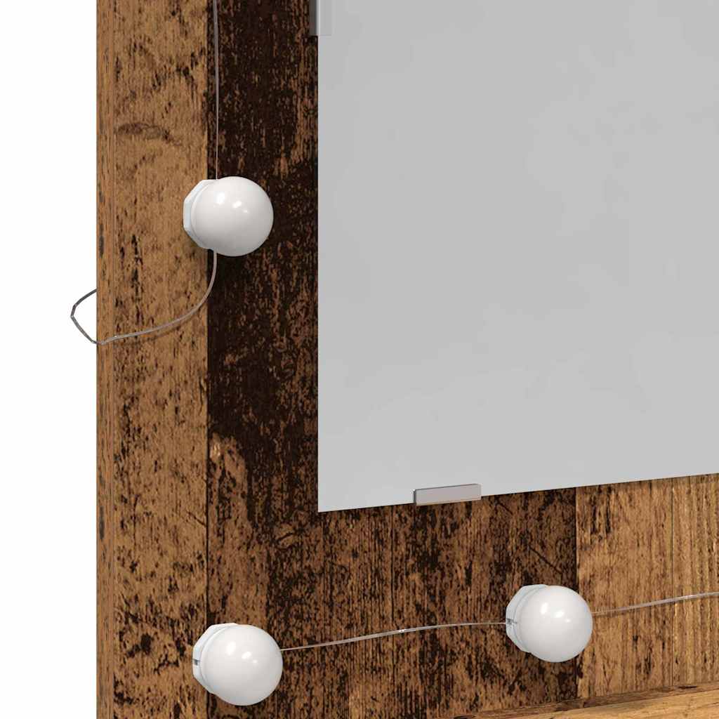 Spiegelschrank Altholz 62 x 31,5 x 62 cm Holzwerkstoff