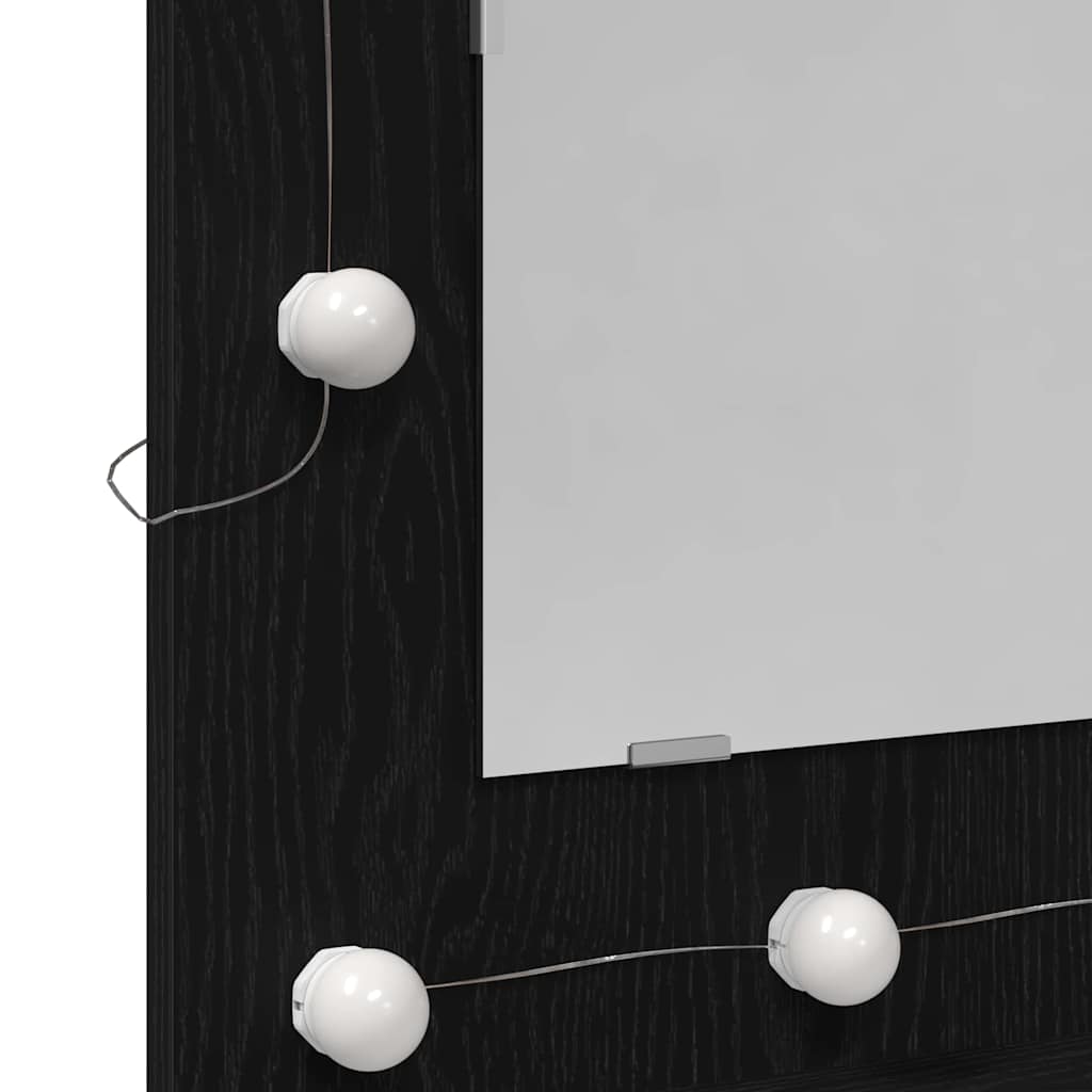 Spiegelschrank Schwarze Eiche 62 x 31,5 x 62 cm Holzwerkstoff