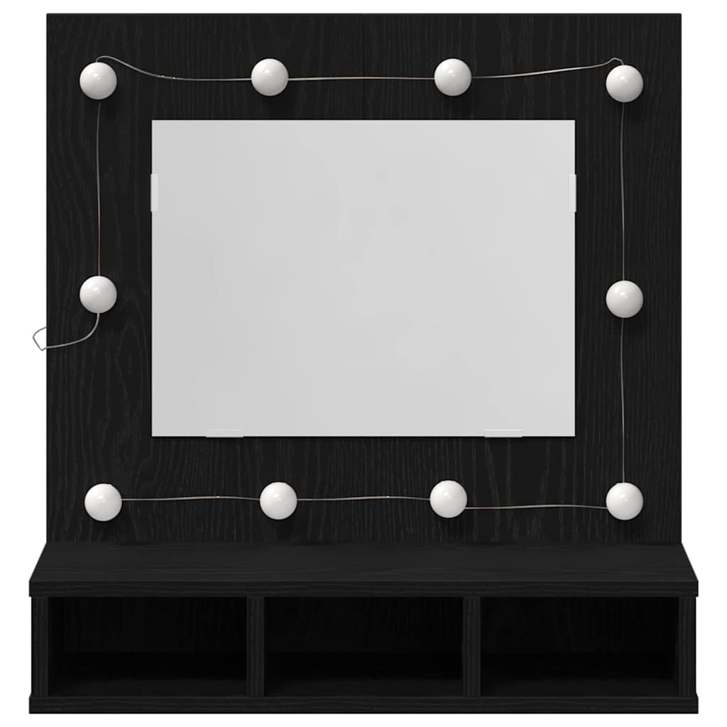 Spiegelschrank Schwarze Eiche 62 x 31,5 x 62 cm Holzwerkstoff