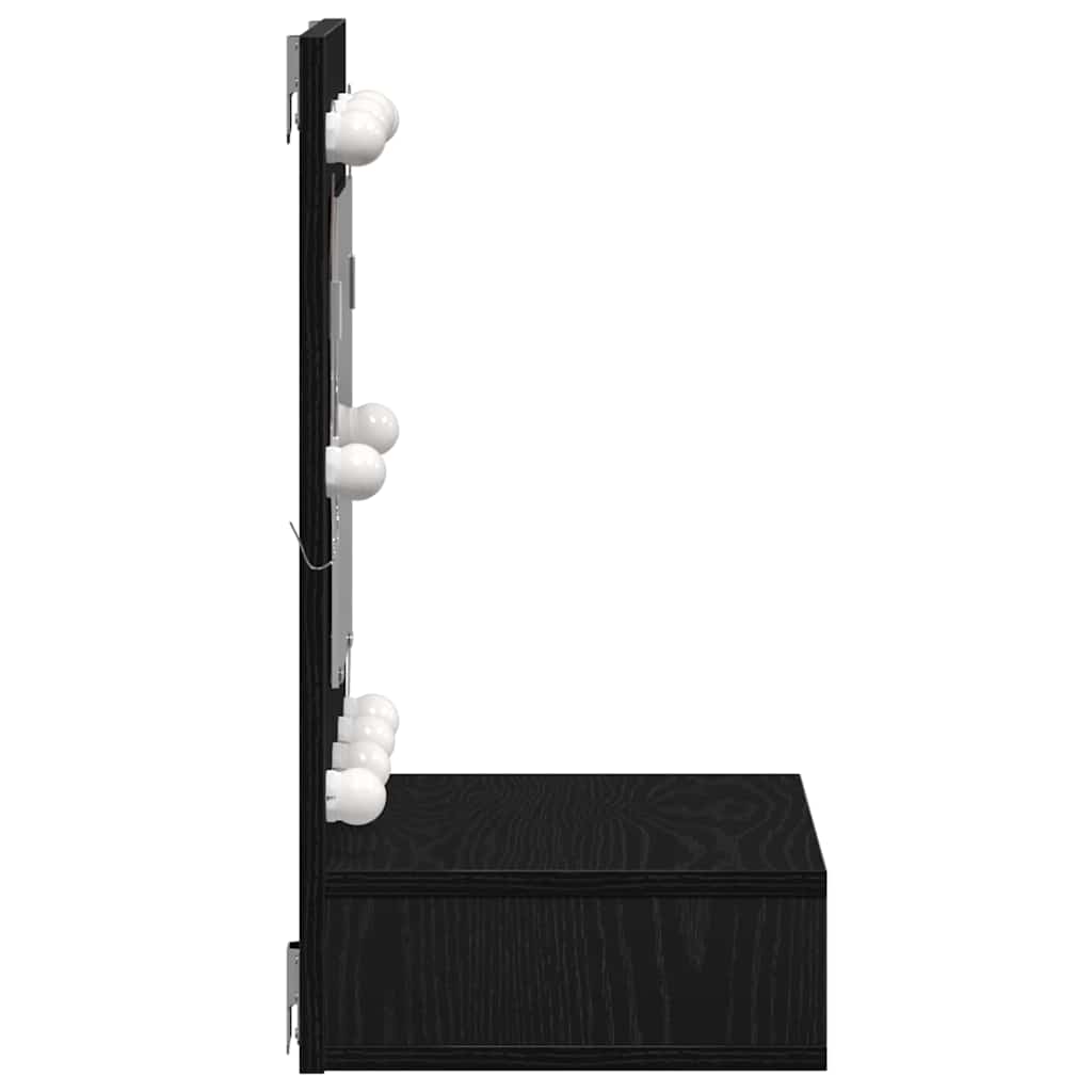 Spiegelschrank Schwarze Eiche 62 x 31,5 x 62 cm Holzwerkstoff