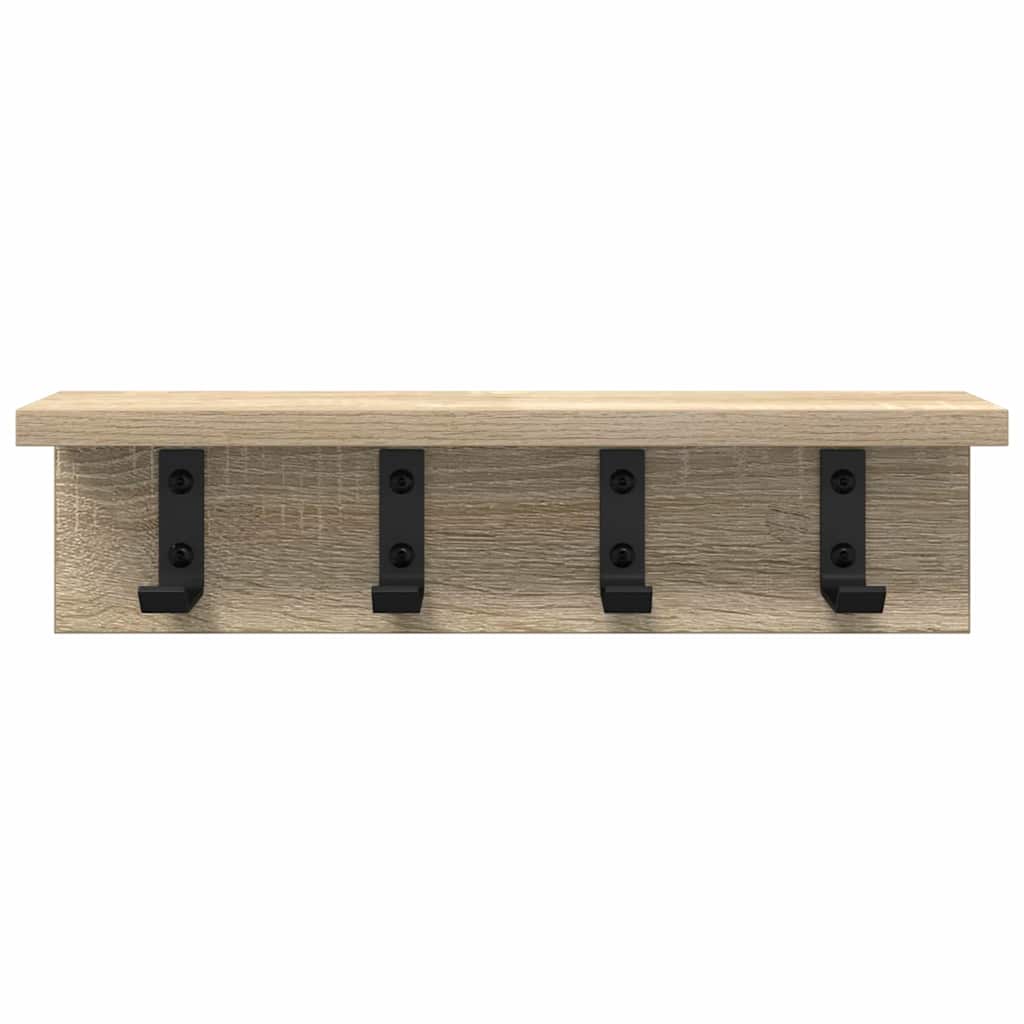 Wandmontierter Kleiderständer Sonoma Eiche 40 x 10.5 x 10.5 cm