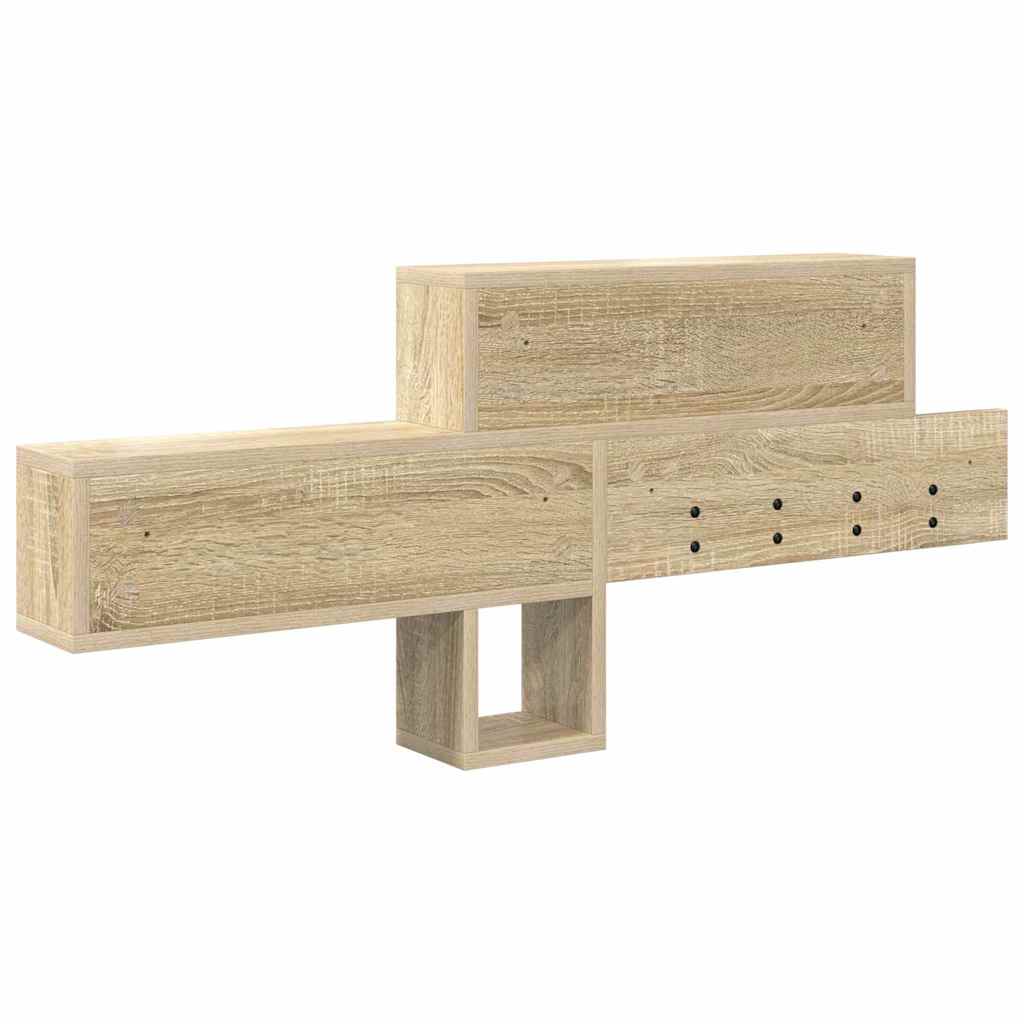 Wandmontierter Kleiderständer Sonoma Eiche 100 x 12 x 43,5 cm
