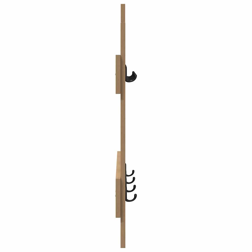 Wandmontierter Kleiderständer Eiche handwerklich 60 x 3 x 82 cm