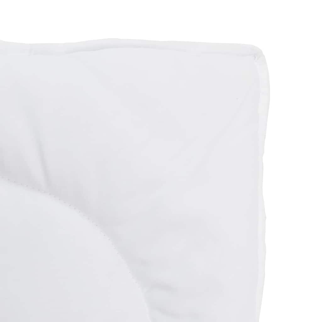 Steppbett mit Kissen 2 pcs Weiß 135 x 200 cm Mikrofaser