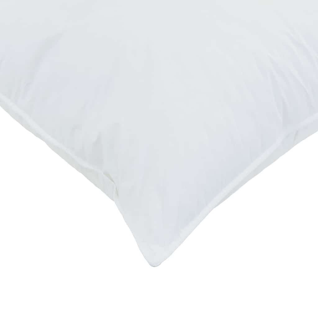 Steppbett mit Kissen 2 pcs Weiß 135 x 200 cm Mikrofaser