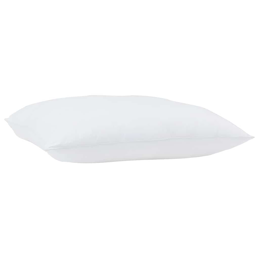 Steppbett mit Kissen 2 pcs Weiß 135 x 200 cm Mikrofaser