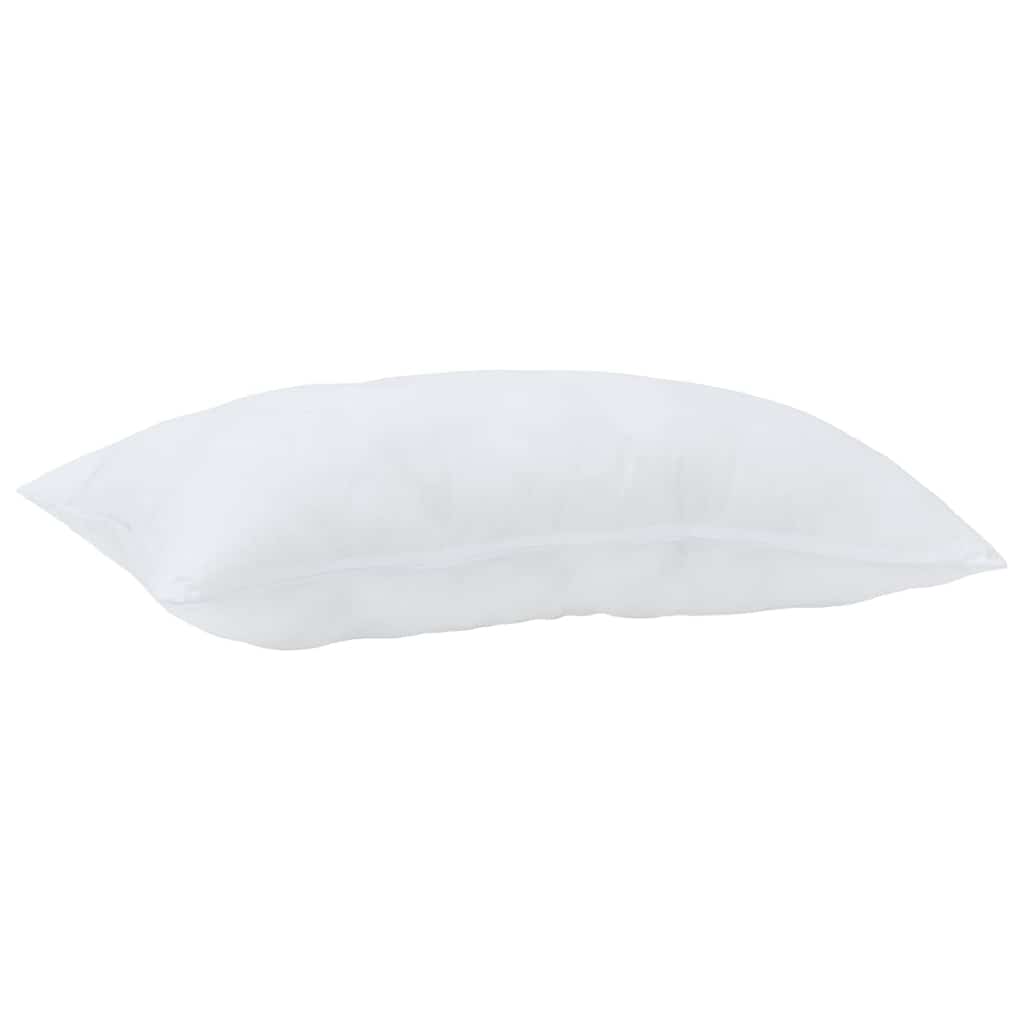 Steppbett mit Kissen 2 pcs Weiß 140 x 200 cm Mikrofaser