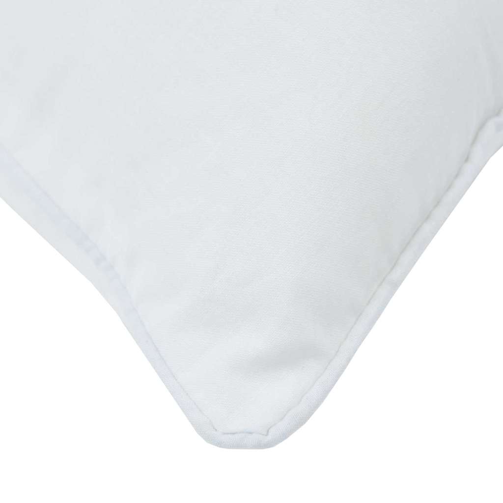 Steppbett mit Kissen 2 pcs Weiß 140 x 200 cm Mikrofaser