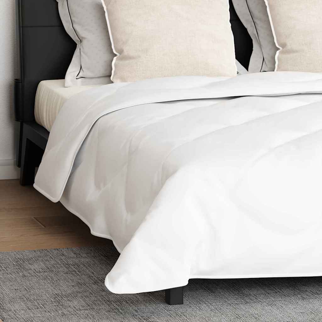 Bettdecke mit Kissen Argyle 3 pcs Weiß 200 x 200 cm Mikrofaser